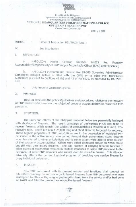 pnp reinstatement procedure|GUIDELINES ON AWOL CASES .